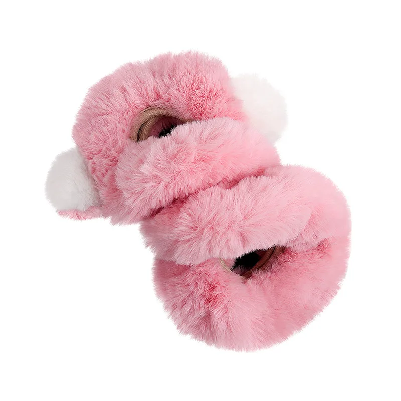 Fashion Bear Car Steering Wheel Cover Volant Plush Cartoon Car styling Braid on the Steering-wheel Funda volante 4 Colors Plush