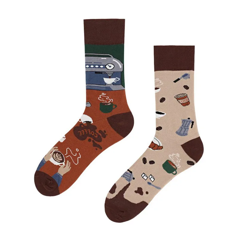 Cross Border New Spring/Summer Personalized Cartoon AB Fashion Socks Creative Cartoon Couple Cotton Socks