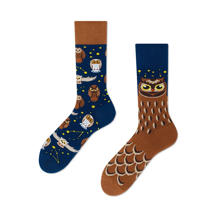 Cross Border New Spring/Summer Personalized Cartoon AB Fashion Socks Creative Cartoon Couple Cotton Socks