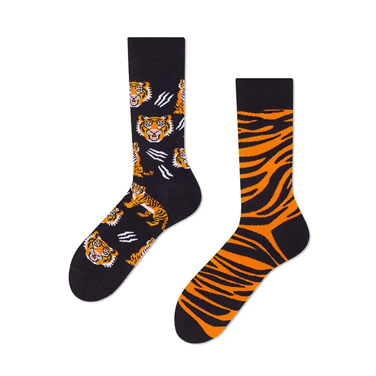 Cross Border New Spring/Summer Personalized Cartoon AB Fashion Socks Creative Cartoon Couple Cotton Socks