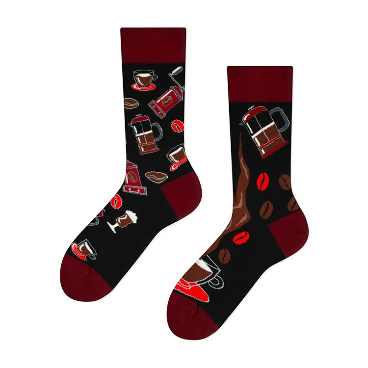 Cross Border New Spring/Summer Personalized Cartoon AB Fashion Socks Creative Cartoon Couple Cotton Socks