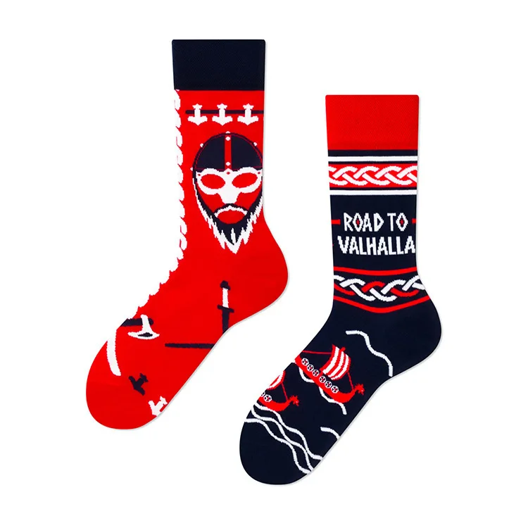 Cross Border New Spring/Summer Personalized Cartoon AB Fashion Socks Creative Cartoon Couple Cotton Socks