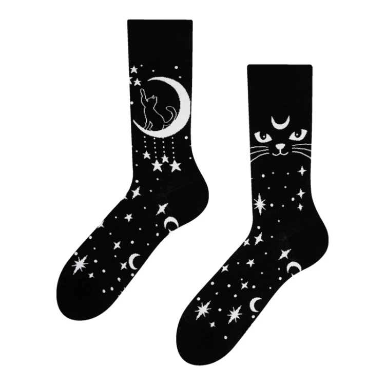 Cross Border New Spring/Summer Personalized Cartoon AB Fashion Socks Creative Cartoon Couple Cotton Socks