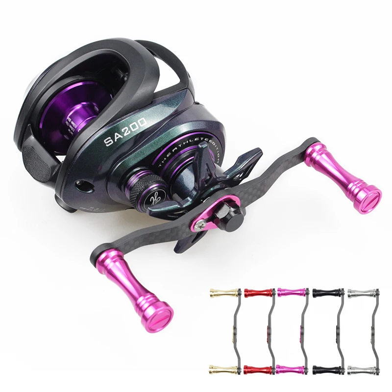 EKfan 105MM Carbon Fiber Baitcasting Reel Handle for DAI/SHI 8x5/7x4 Hole Modification Reel Handle Fishing Gear Accessory