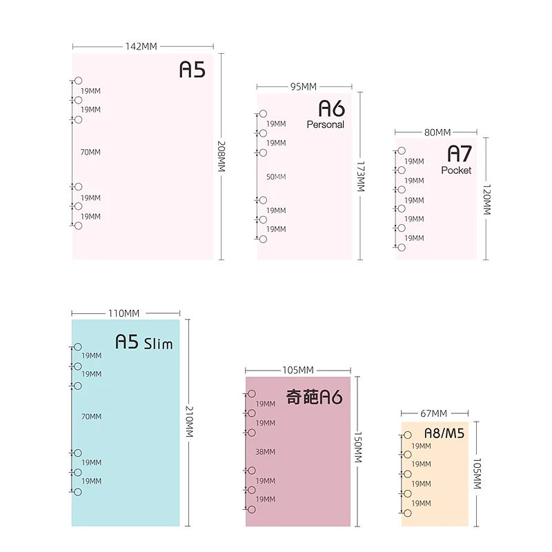 Fromthenon A6 A7 M5 2026 Calendar 8-folding 2026 Loose-leaf Notebook Calendar Year Month Plan Schedule Loose-leaf Inner Page