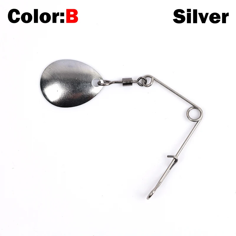 OUTKIT 10pcs 1.2g Spinner Fishing Lure Bait Spoon Swisher Buzzbait Bass Wire Bait Popper Vib Spinnerbait Lures Tackle Barb Pesca