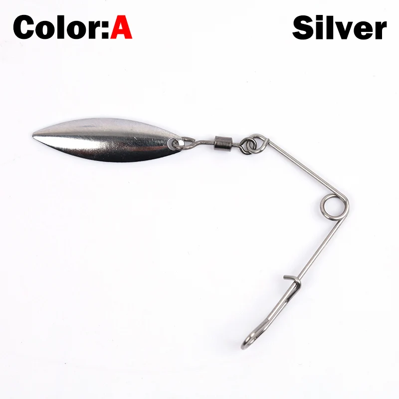 OUTKIT 10pcs 1.2g Spinner Fishing Lure Bait Spoon Swisher Buzzbait Bass Wire Bait Popper Vib Spinnerbait Lures Tackle Barb Pesca