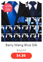 Fashion Red Blue Teal Floral Men Tie Set Necktie Handkerchief Cufflinks Wedding Gift Barry. Wang Tie Pin Brooches A-6074
