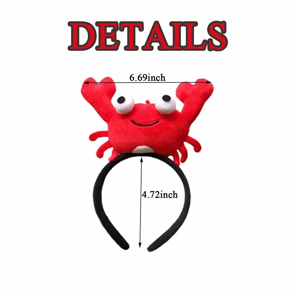 Fashion Hair Accessories Crayfish Crab Cute Hair Band Plush Hairpin Headband Face Wash