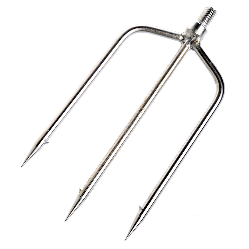 Stainless Steel Prong Harpoon Fish Fork Fishing Ice Breaker AccessoryTackleTool