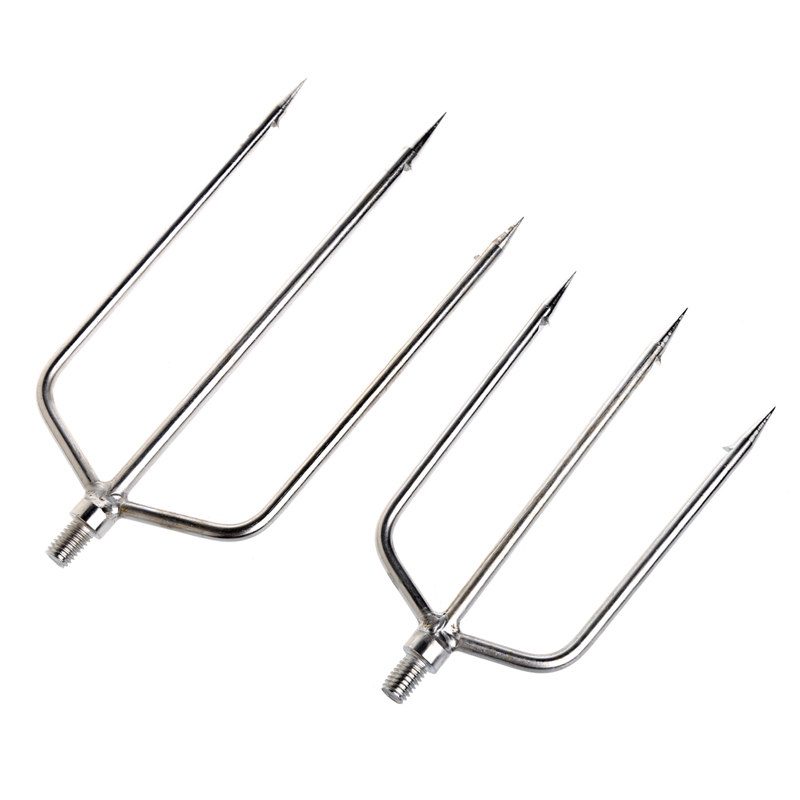 Stainless Steel Prong Harpoon Fish Fork Fishing Ice Breaker AccessoryTackleTool