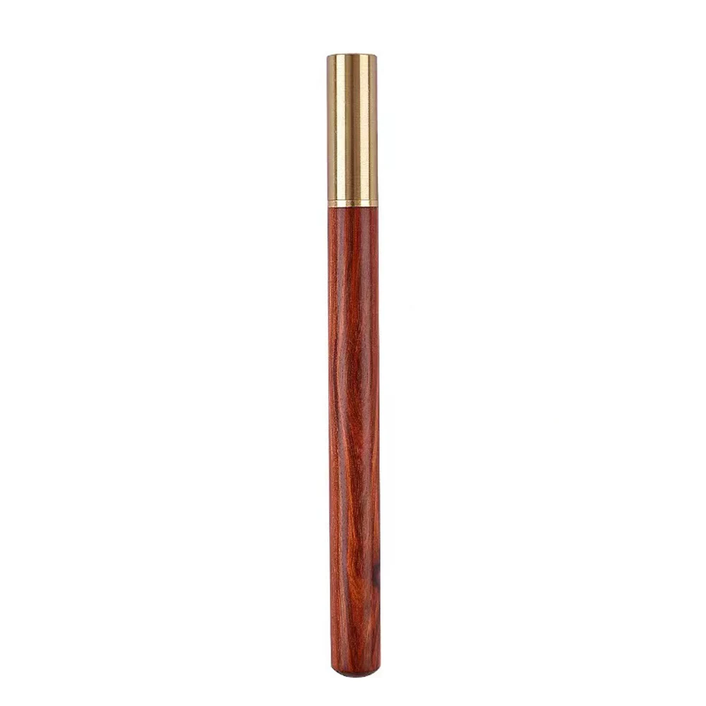 1+10Pcs/Set Vintage Wood Body Ballpoint Pen Brass Ball Roller Pen Metal Cap BallPen Stationery School Business Gifts Supplies