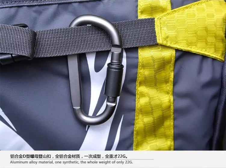 4Pcs Carabiner Travel Kit Camping Equipment Alloy Aluminum Survival Gear Camp Mountaineering Hook Outdoor Carabiner GYH