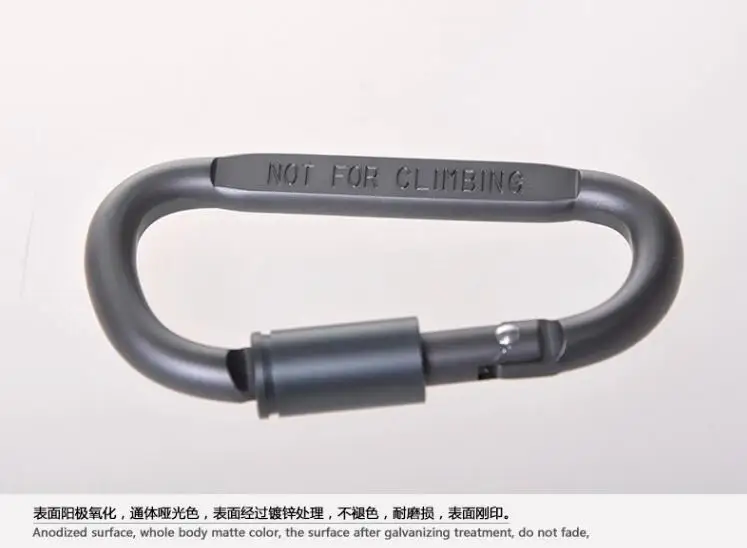 4Pcs Carabiner Travel Kit Camping Equipment Alloy Aluminum Survival Gear Camp Mountaineering Hook Outdoor Carabiner GYH
