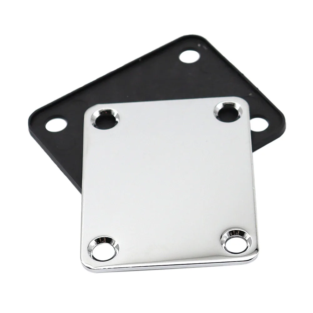 1Set Electric Guitar Neck Plate with Screws for ST TL Guitar Jazz Bass Replacement Guitar Accessories 7 Coloer