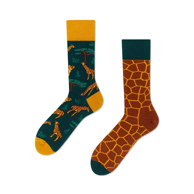 Cross Border New Spring/Summer Personalized Cartoon AB Fashion Socks Creative Cartoon Couple Cotton Socks