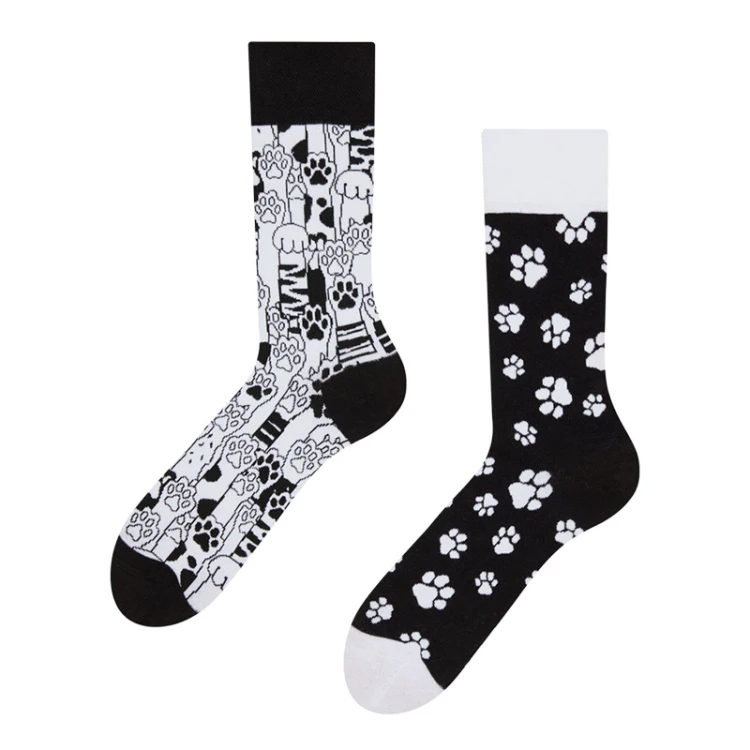 Cross Border New Spring/Summer Personalized Cartoon AB Fashion Socks Creative Cartoon Couple Cotton Socks