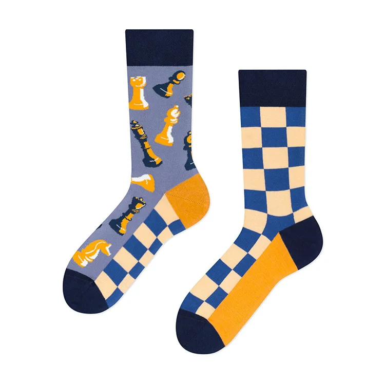 Cross Border New Spring/Summer Personalized Cartoon AB Fashion Socks Creative Cartoon Couple Cotton Socks