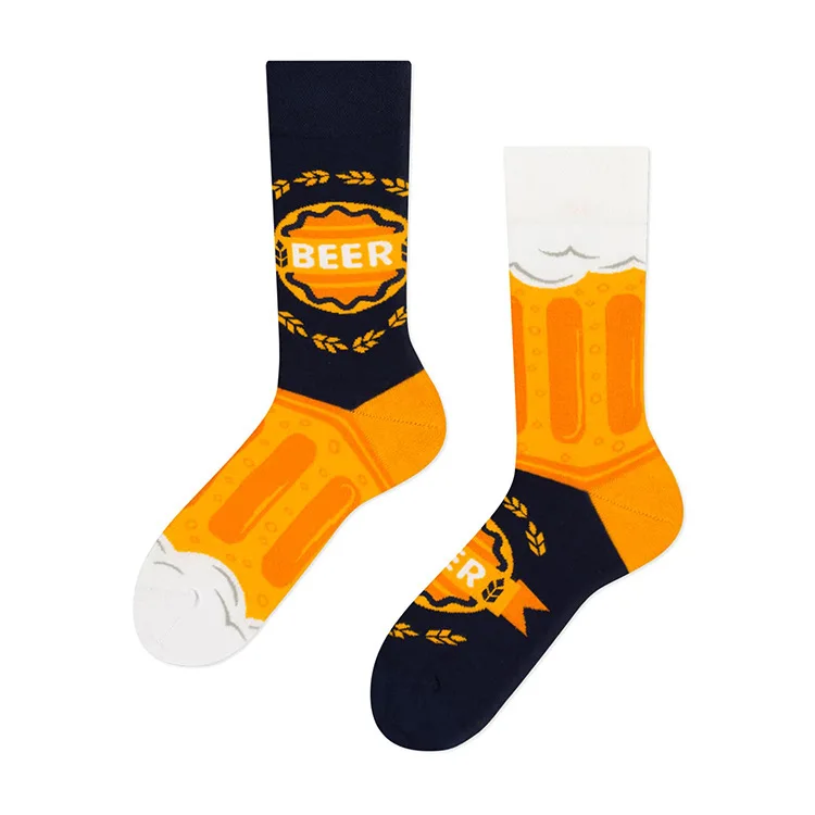 Cross Border New Spring/Summer Personalized Cartoon AB Fashion Socks Creative Cartoon Couple Cotton Socks