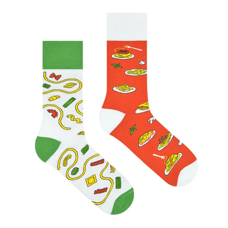 Cross Border New Spring/Summer Personalized Cartoon AB Fashion Socks Creative Cartoon Couple Cotton Socks