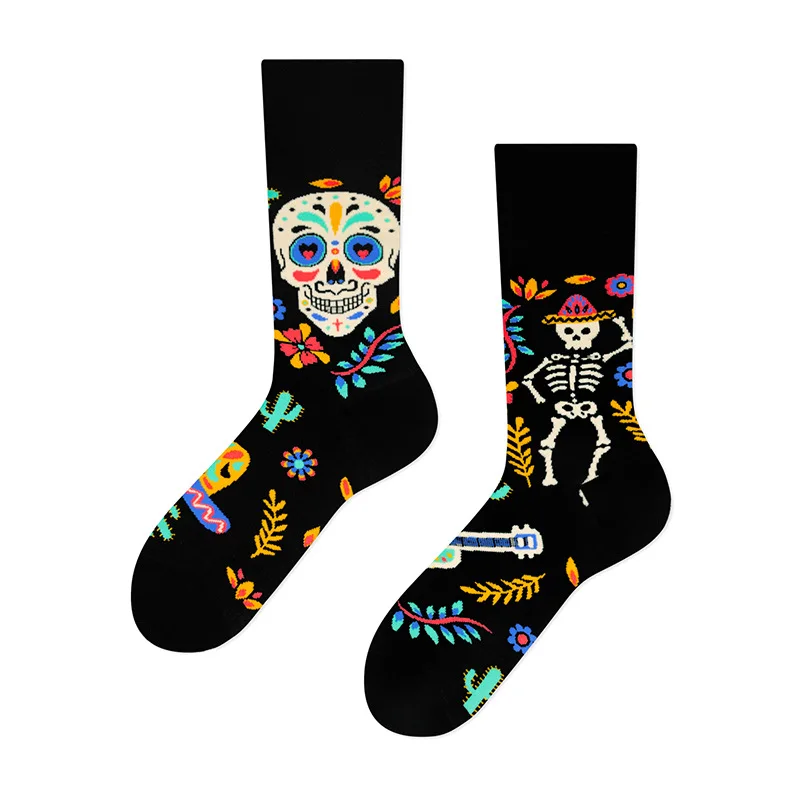 Cross Border New Spring/Summer Personalized Cartoon AB Fashion Socks Creative Cartoon Couple Cotton Socks