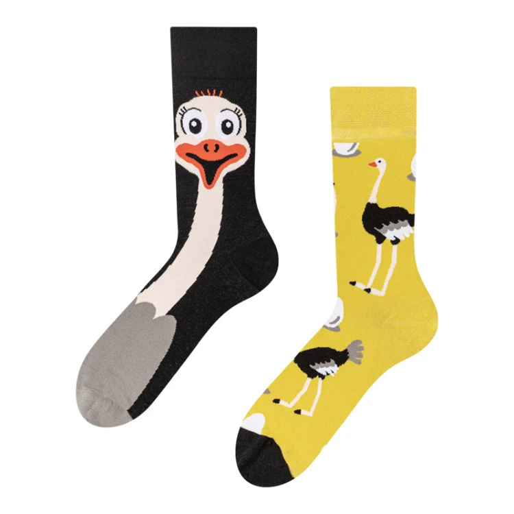 Cross Border New Spring/Summer Personalized Cartoon AB Fashion Socks Creative Cartoon Couple Cotton Socks