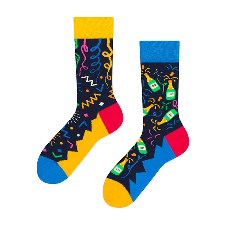 Cross Border New Spring/Summer Personalized Cartoon AB Fashion Socks Creative Cartoon Couple Cotton Socks
