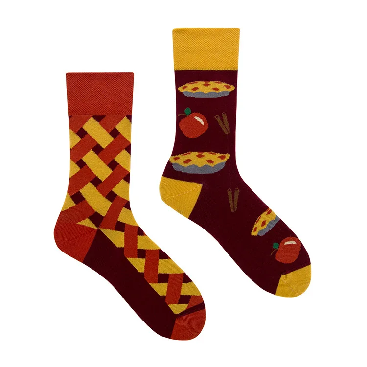 Cross Border New Spring/Summer Personalized Cartoon AB Fashion Socks Creative Cartoon Couple Cotton Socks