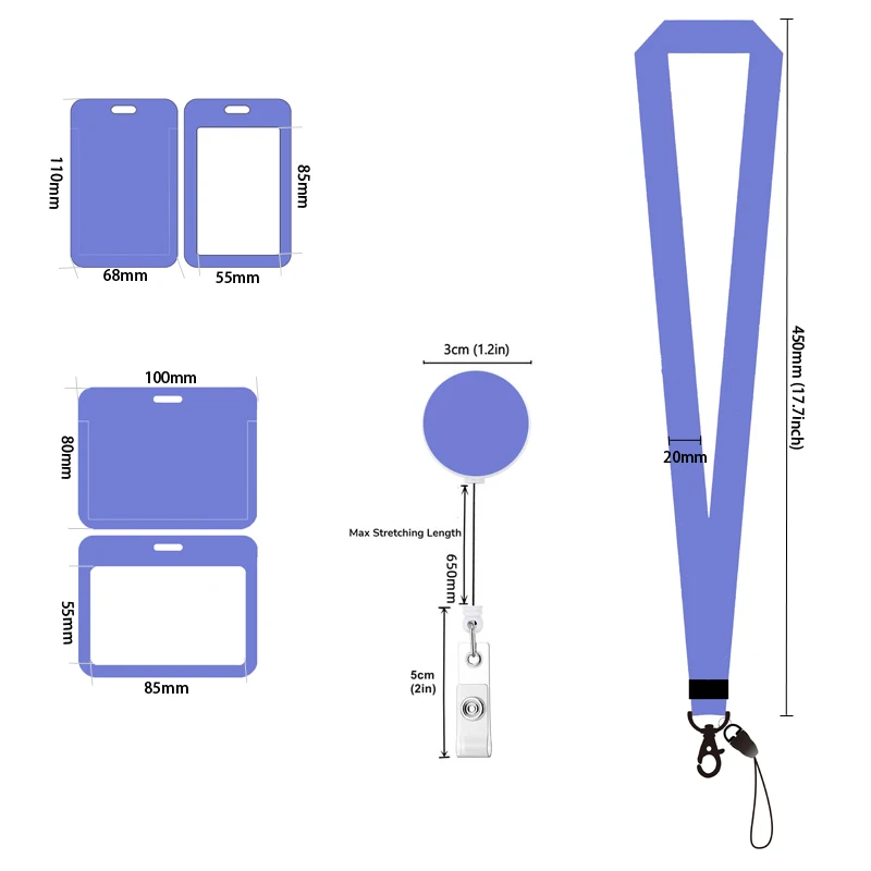 Doctor Nurse Horizonal Women's Lanyards ID Card Holder Badge Holders Hang Rope Lanyard Amusing Card Case Retractable Clip