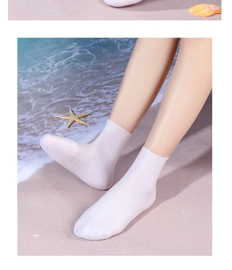 Water Socks Silicone Wetsuit Socks for Swimming Fins Frog Shoes Flippers Non-Slip Soft Material Beach Snorkeling Diving Socks