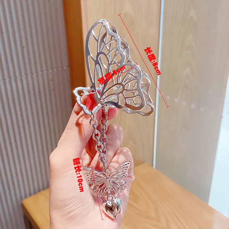 2022 Multiple Styles Fashion Alloy Geometric Large Butterfly Love Pendant Hairpin Barrettes for Women Girl Accessories Headwear