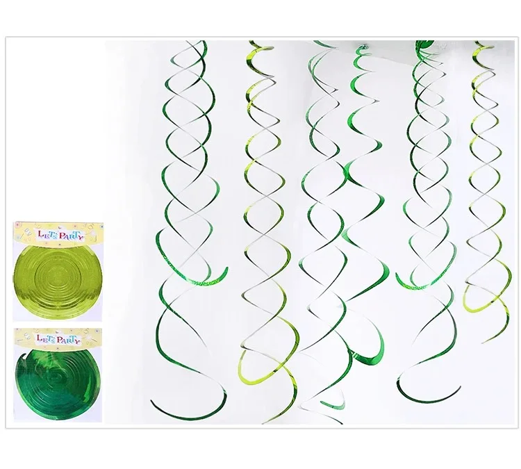 1bag 70cm PVC spiral pendant garland birthday wedding party decoration Christmas and New Year holiday decoration supplies