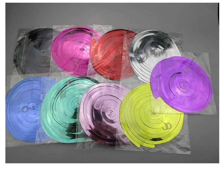 1bag 70cm PVC spiral pendant garland birthday wedding party decoration Christmas and New Year holiday decoration supplies