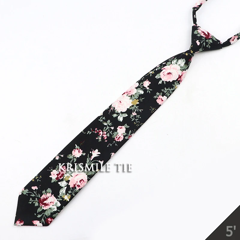 Fashion School Skinny Ties For Boys Girls Casual Cartoon Animal Solid Color Floral Plaid Necktie Simple Lazy Slim Student Tie
