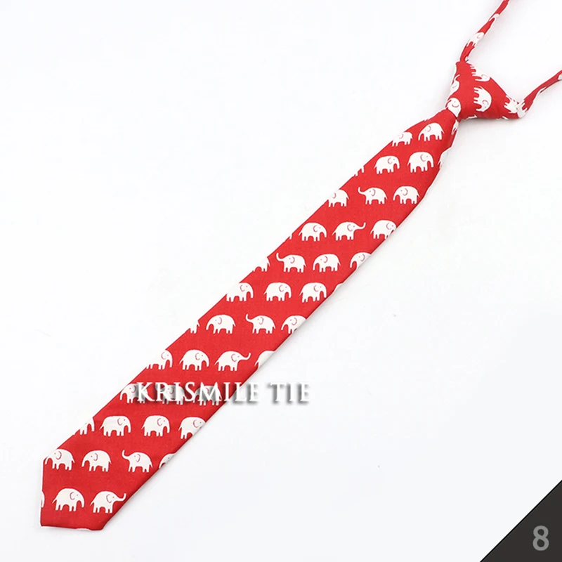 Fashion School Skinny Ties For Boys Girls Casual Cartoon Animal Solid Color Floral Plaid Necktie Simple Lazy Slim Student Tie