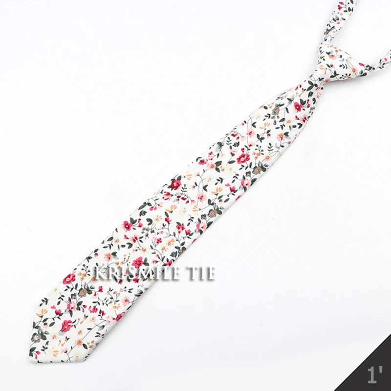 Fashion School Skinny Ties For Boys Girls Casual Cartoon Animal Solid Color Floral Plaid Necktie Simple Lazy Slim Student Tie