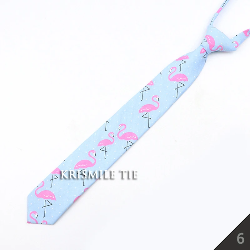 Fashion School Skinny Ties For Boys Girls Casual Cartoon Animal Solid Color Floral Plaid Necktie Simple Lazy Slim Student Tie