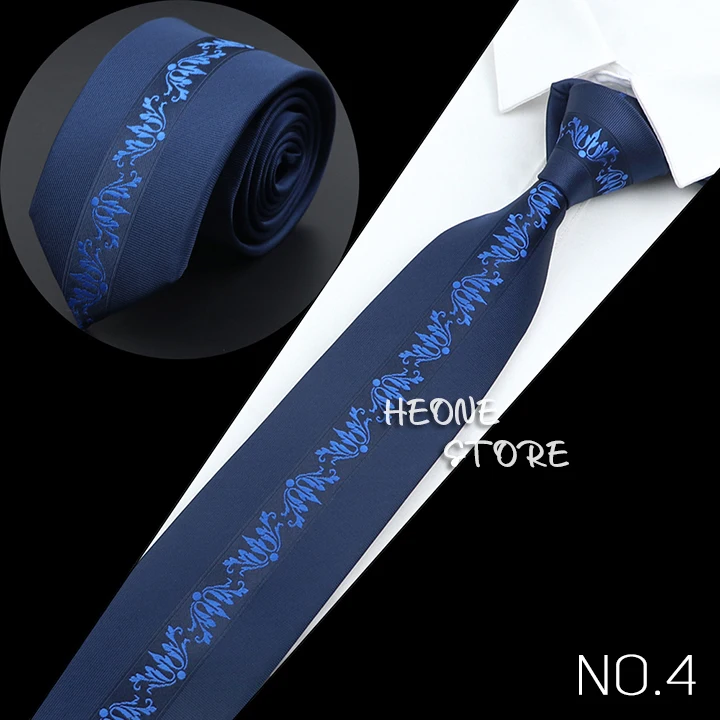 New Mens Luxury Neck Tie Fashion Jacquard Woven Skinny Slim 6cm Black Blue Floral Paisley Necktie Banquet Party Shirt Gift