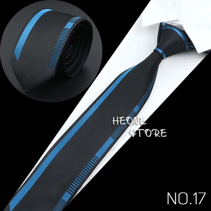 New Mens Luxury Neck Tie Fashion Jacquard Woven Skinny Slim 6cm Black Blue Floral Paisley Necktie Banquet Party Shirt Gift
