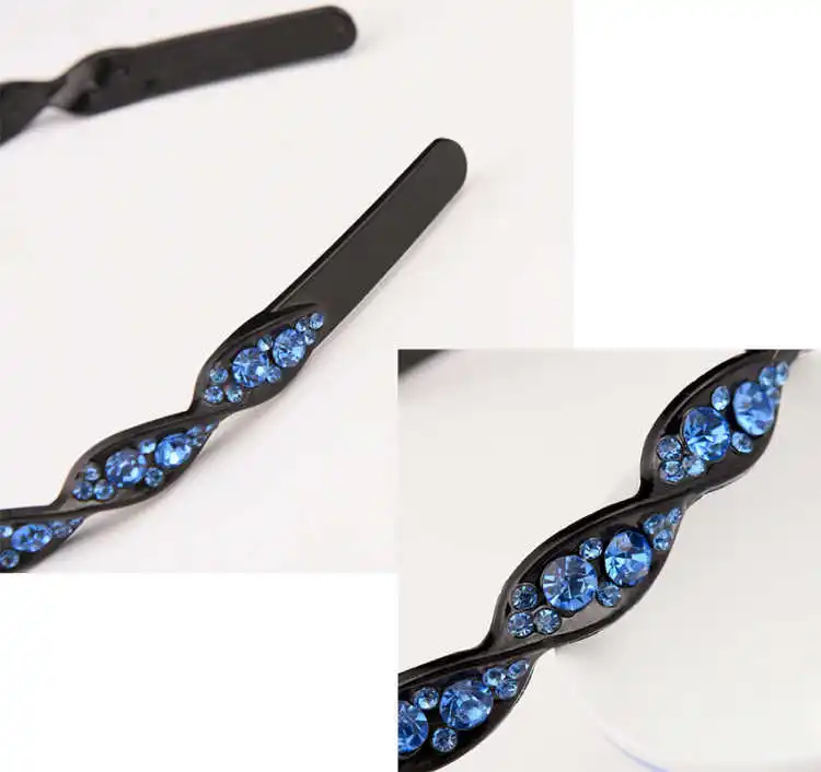 New Fashion Non-slip Simplicity luxurious Rhinestone Crystal Headband Hair Band for Women Girl Hair Accessories Headwear