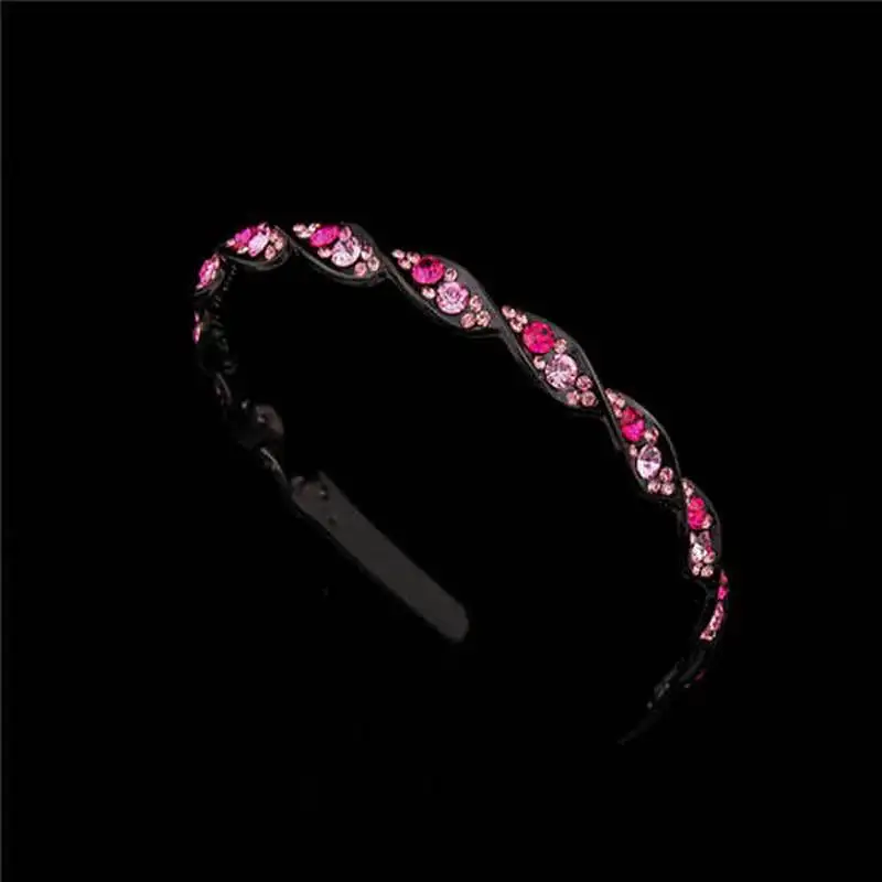 New Fashion Non-slip Simplicity luxurious Rhinestone Crystal Headband Hair Band for Women Girl Hair Accessories Headwear