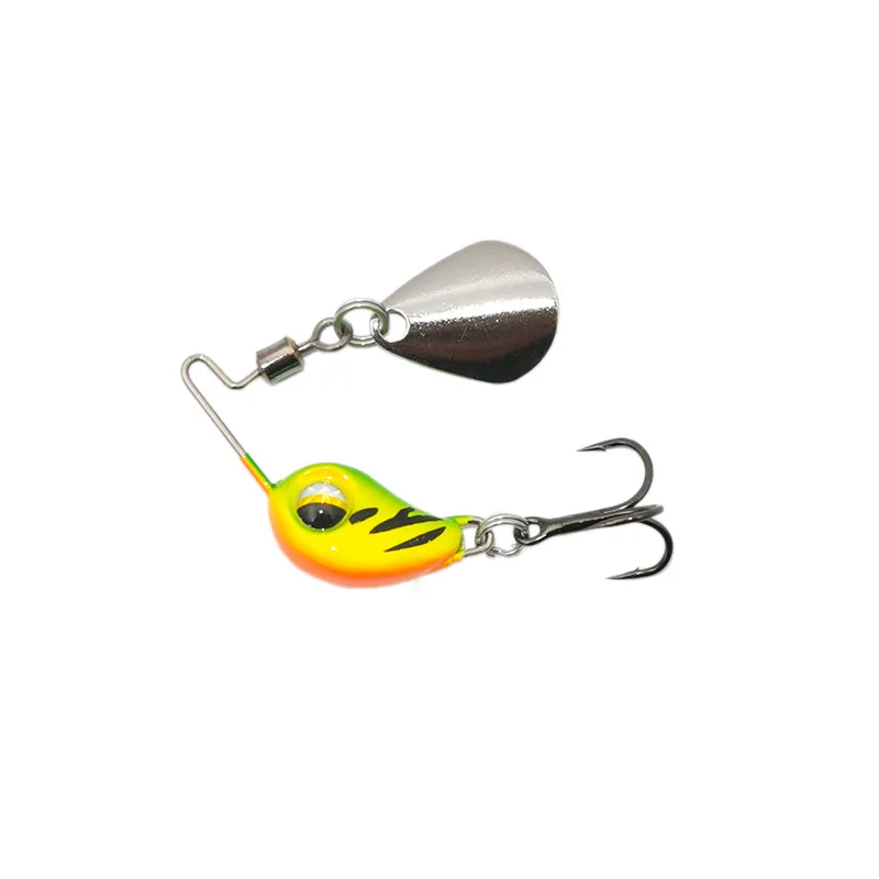 2022 New 4.5g/7.5g Metal VIB Micro Fishing Lure Spinner Sinking Rotating Spoon Pin Crankbait Sequins Baits Fishing Tackle