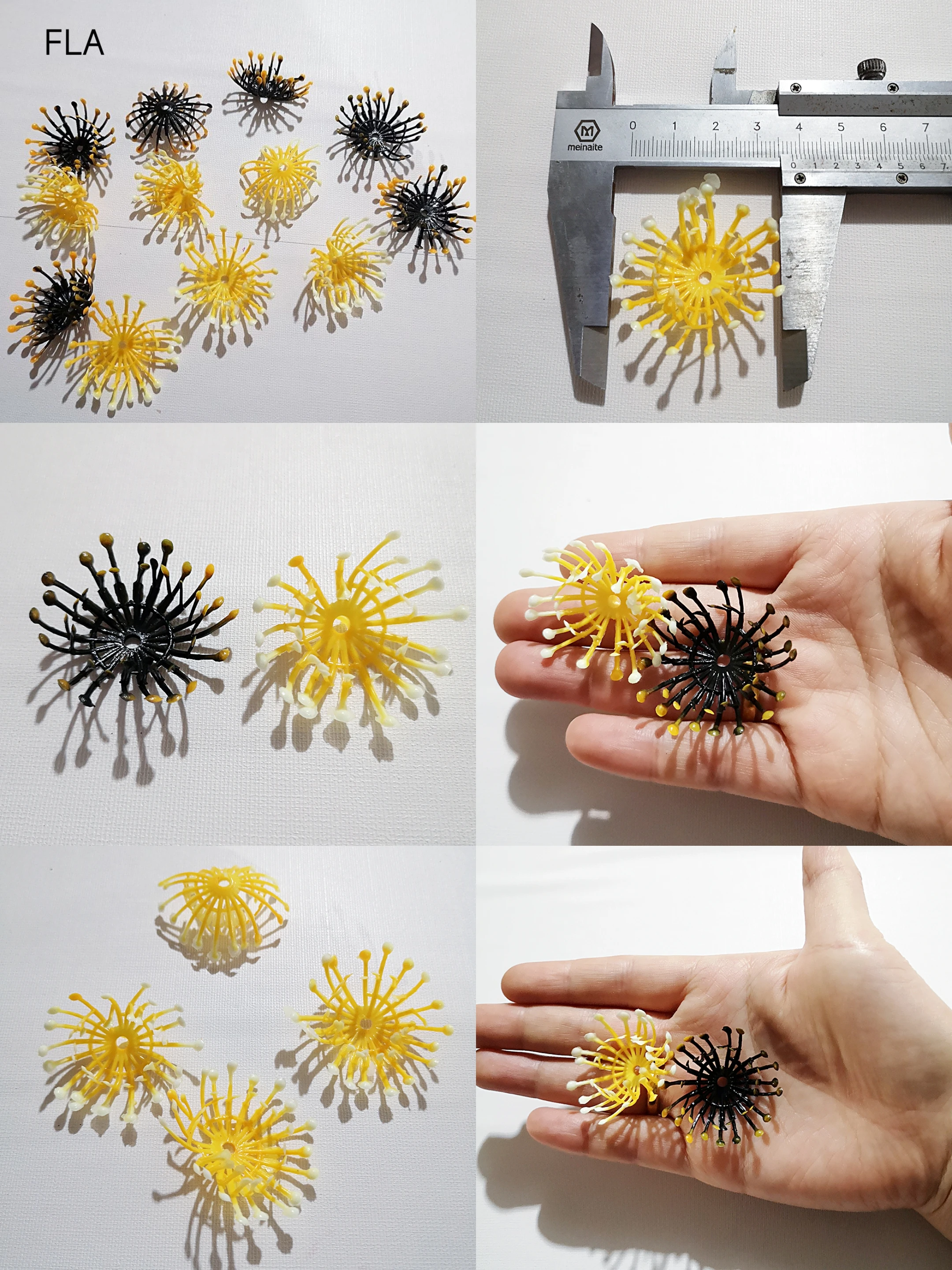 20pcs Daisy DIY Flower Wedding Christmas Home Decoration Artificial Plastic Plant Wall Decoration Miniature Garden Decoration