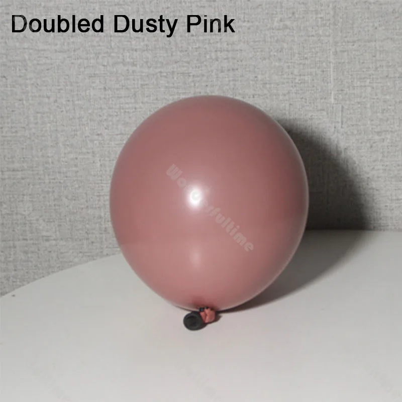 5/10/12/18inch Doubled Balloons Decoration Double Blush Nude Dusty Pink Rose Gold Balloon Garland Arch Kit DIY Baby Shower Decor