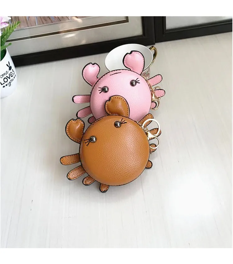 YoReAi New Fashion Woman Small Crab Coin Purse Girl Pendant Lipstick Bag Casual Student Clutch Card Holder Cute Trend Handbag