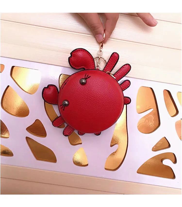 YoReAi New Fashion Woman Small Crab Coin Purse Girl Pendant Lipstick Bag Casual Student Clutch Card Holder Cute Trend Handbag