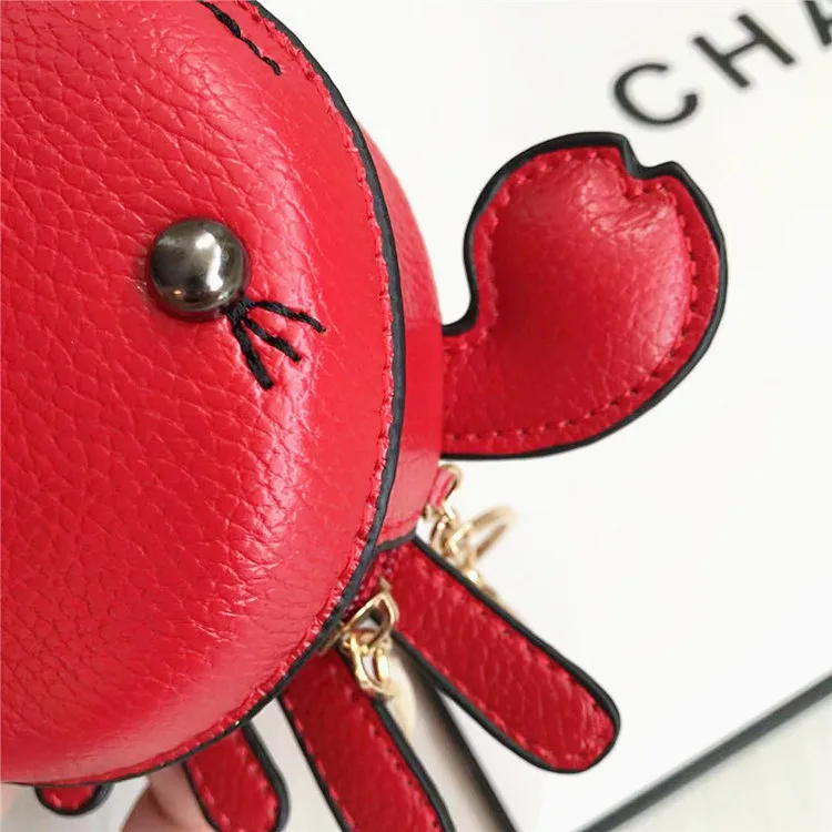 YoReAi New Fashion Woman Small Crab Coin Purse Girl Pendant Lipstick Bag Casual Student Clutch Card Holder Cute Trend Handbag