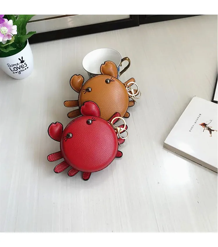 YoReAi New Fashion Woman Small Crab Coin Purse Girl Pendant Lipstick Bag Casual Student Clutch Card Holder Cute Trend Handbag
