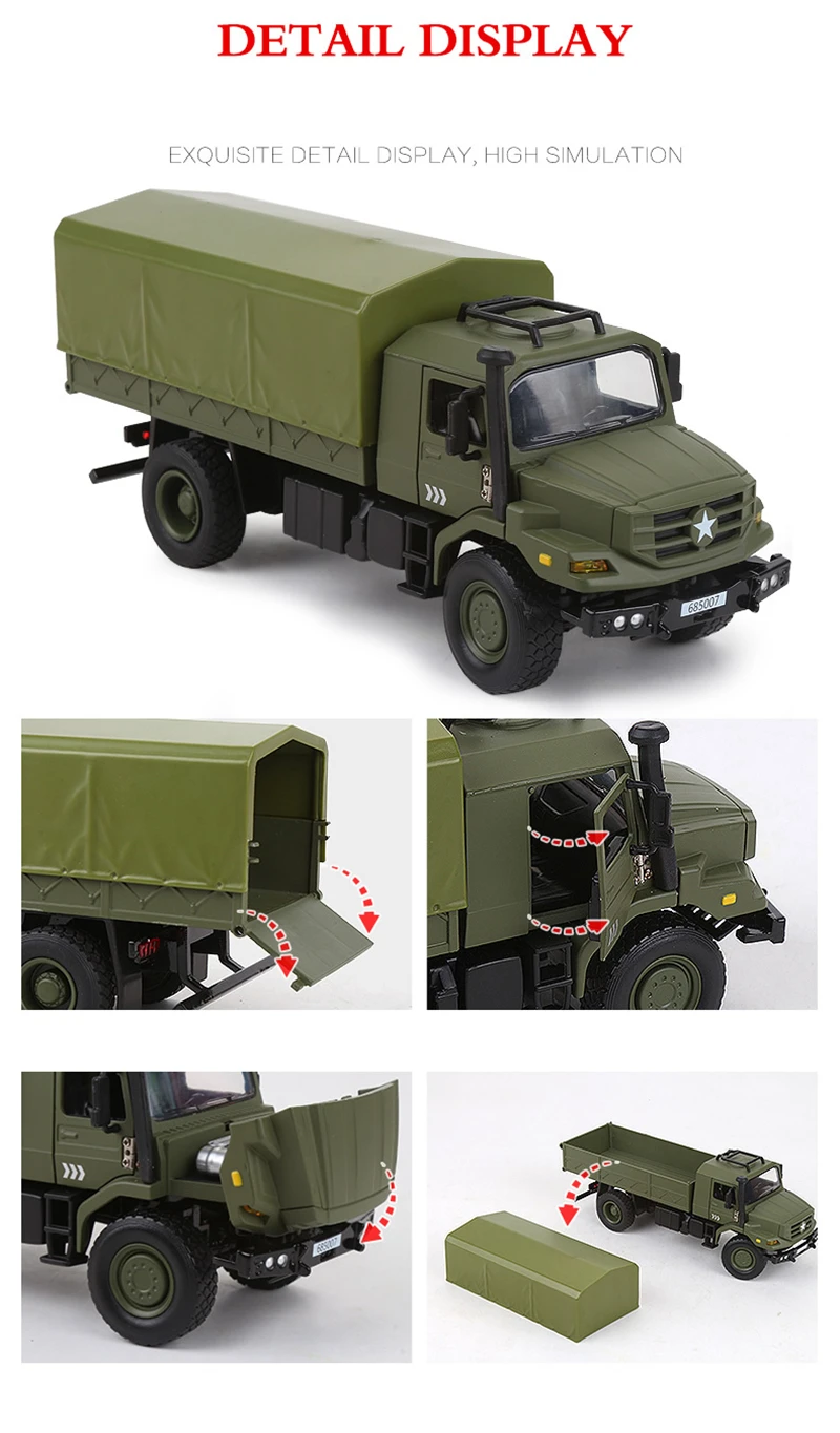 1:18 Hummer H1 Alloy Military Explosion Proof Car Model Diecasts Simulation Metal Off-road Vehicles Armored Car Model Kids Gifts