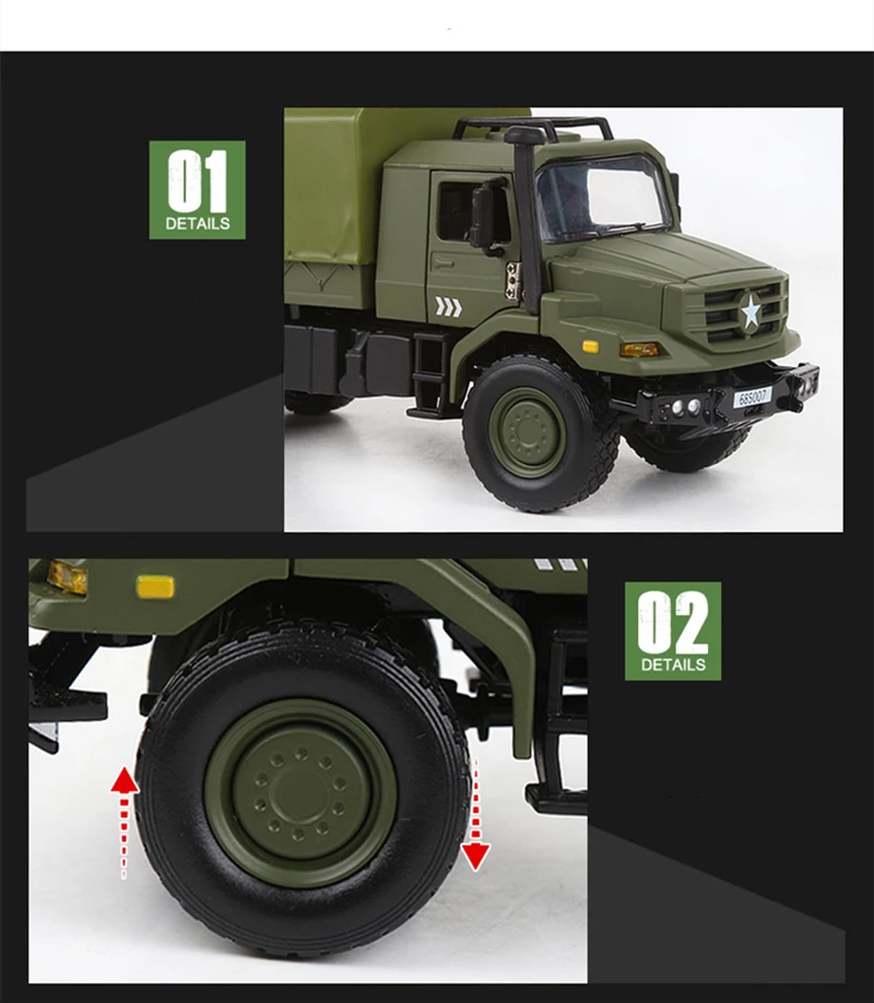 1:18 Hummer H1 Alloy Military Explosion Proof Car Model Diecasts Simulation Metal Off-road Vehicles Armored Car Model Kids Gifts